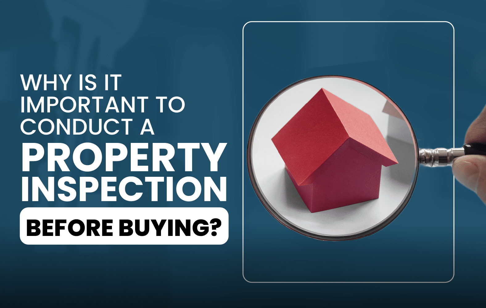 You should always do an inspection of the property before closing the purchase